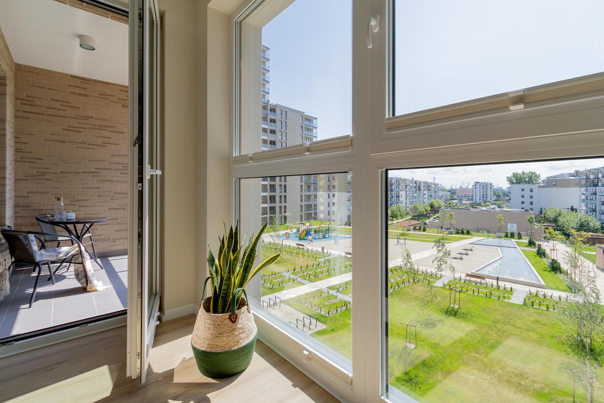 Glow Apartments, Apartamenty Nowa Letnica Gdaňsk Exteriér fotografie