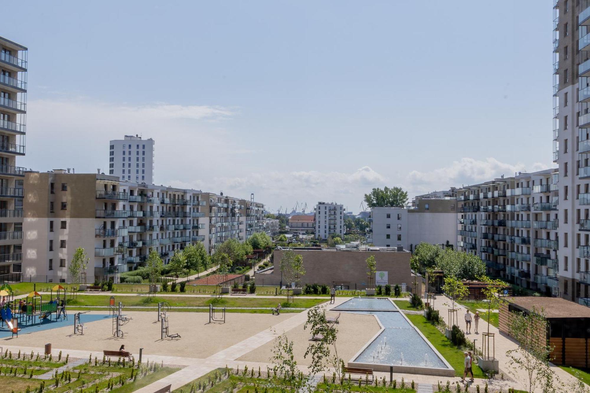 Glow Apartments, Apartamenty Nowa Letnica Gdaňsk Exteriér fotografie